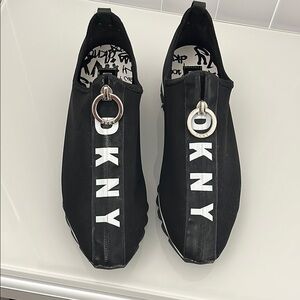 DKNY Black Slip-On Sneakers